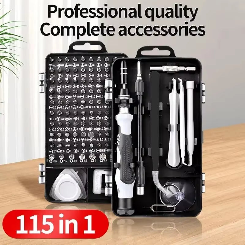 115-In-1 NEW Precision Screwdriver Set Multifunctional Professional Repair Tool with Magnetic Suitable for Various Repairs